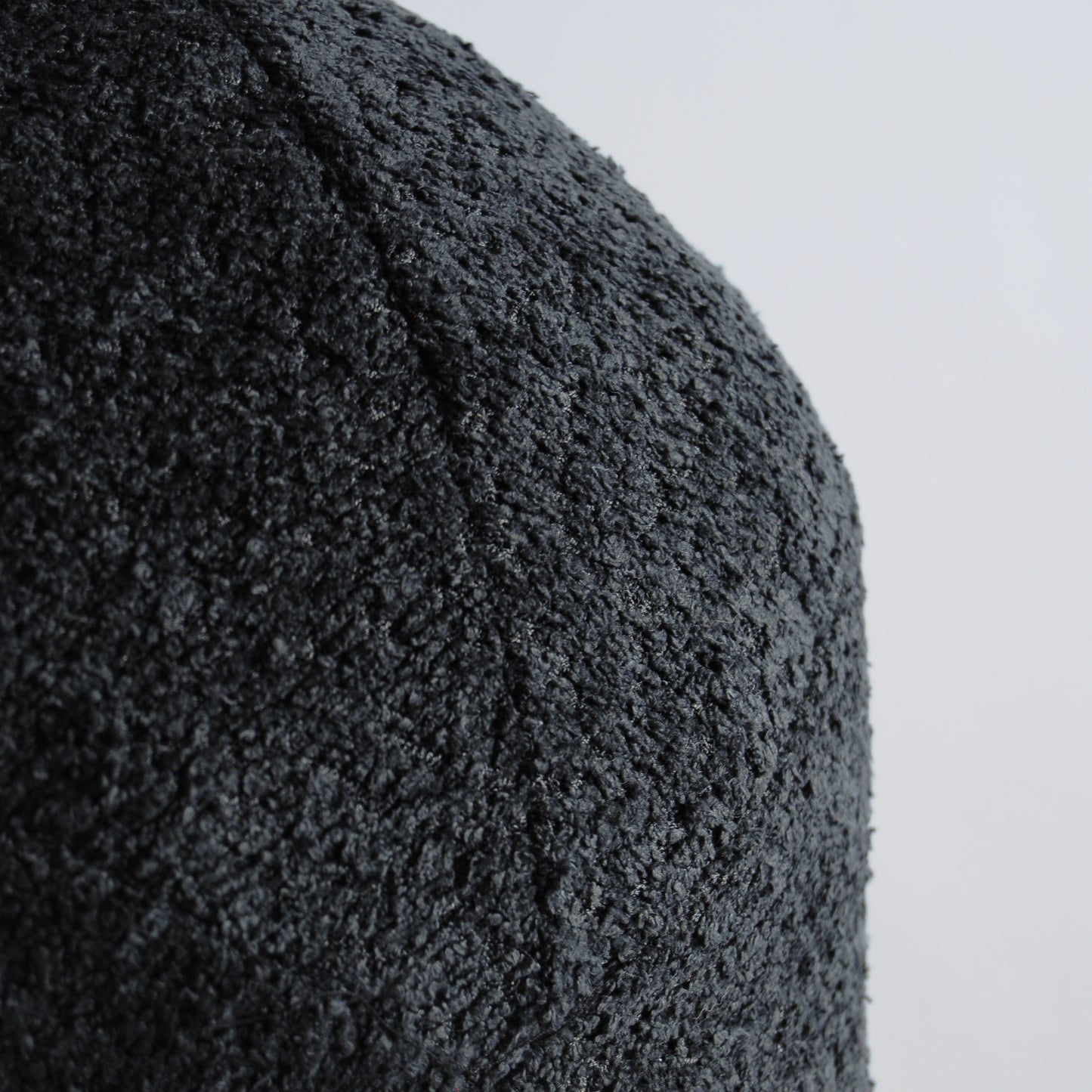 Boucle Ball Cushion - Charcoal