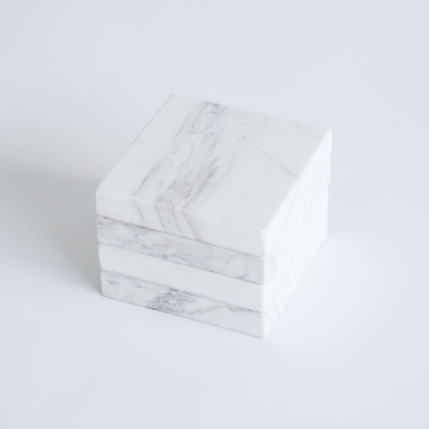 Square Chunky Marble Coasters (4 piece)