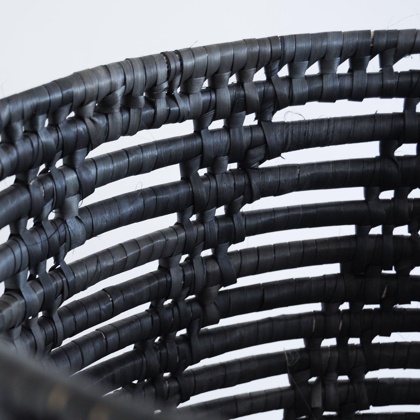 Charcoal Wicker Basket (Medium)